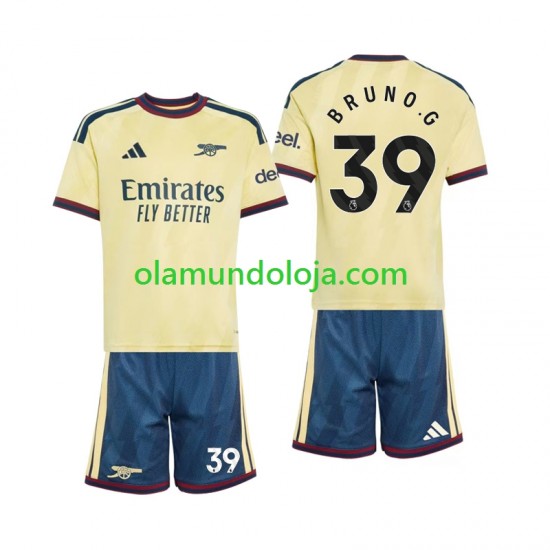 Camisola Arsenal Bruno Guimaraes 39 Criança Equipamento Terceiro 2026-2027 Manga Curta